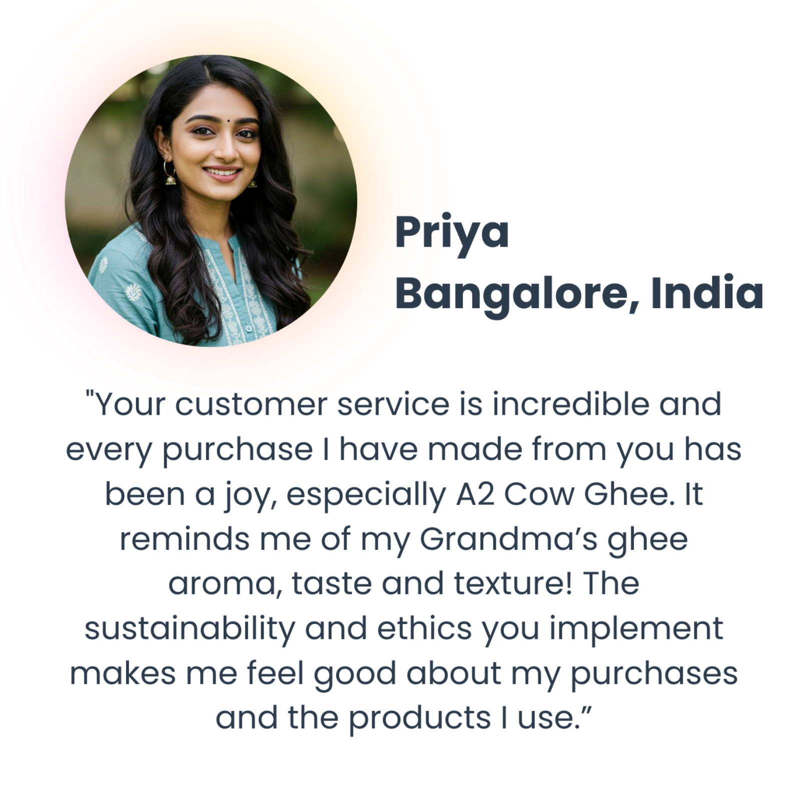 Priya S., Bangalore, India